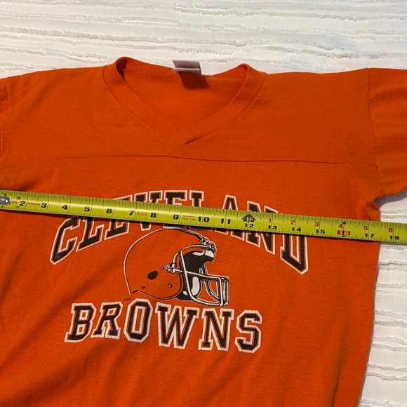 Vintage Cleveland Browns Kids Orange T-Shirt - Picture 3 of 10